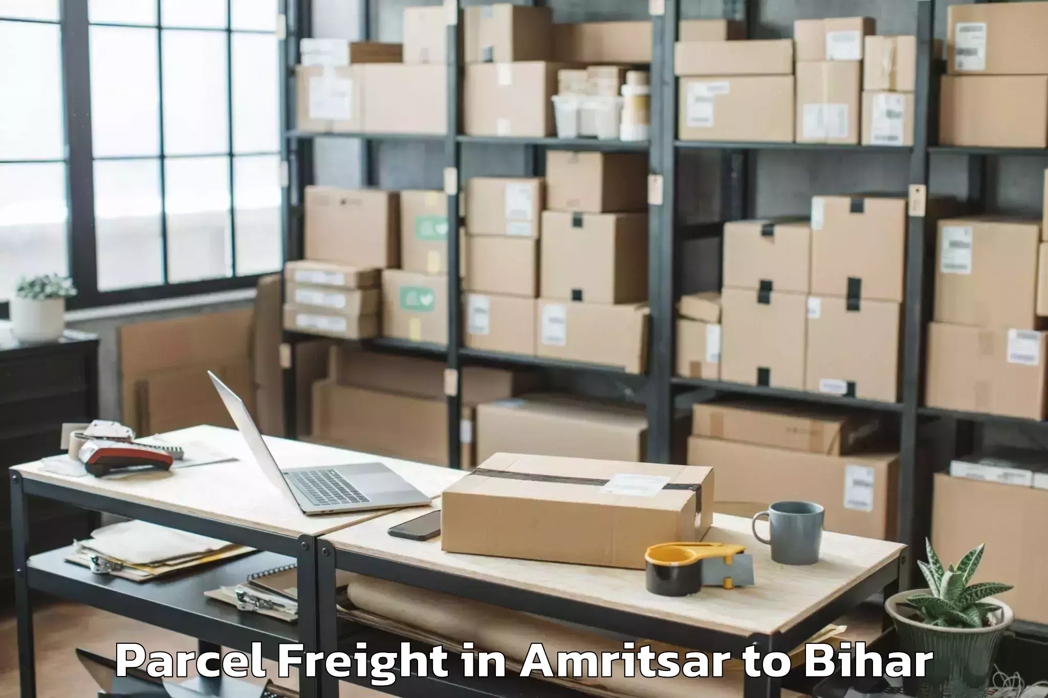 Amritsar to Barauli Parcel Freight Booking